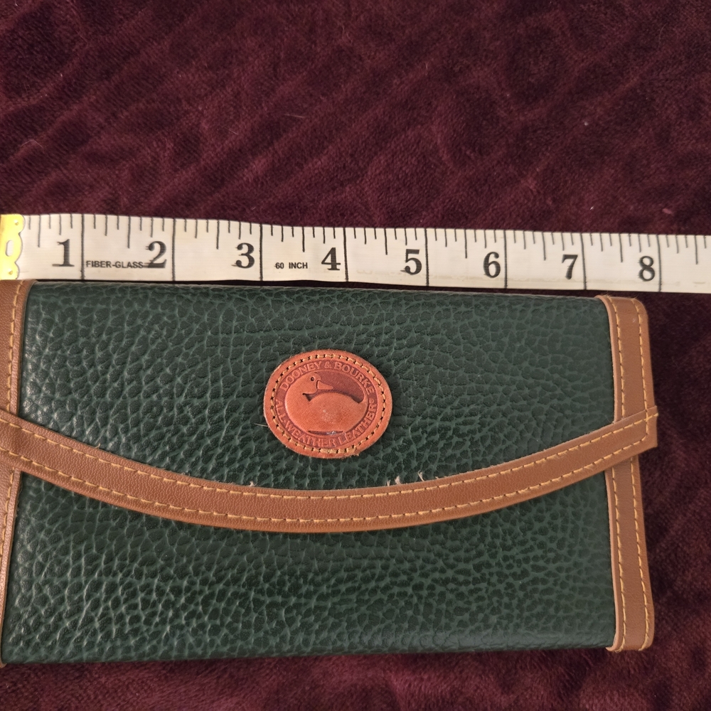 Dooney & Bourke Green and Brown Wallet SOLD NO LONGER AVAIL